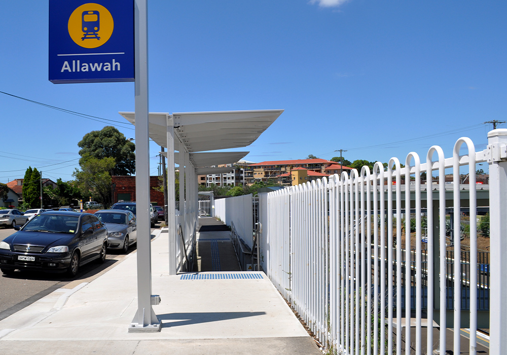 7 Station Streetscape & Shelter: Allawah